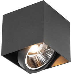 QAZQA Designerski reflektor czarny kwadratowy AR111 - Box