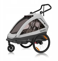 Lionelo Cama Grey Stone Przyczepka Rowerowa/Wózek Biegowy
