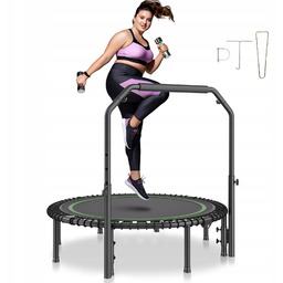 Trampolina mocna fitness z regulowanym uchwytem 129 cm