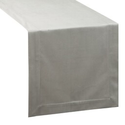 Eurofirany Obrus bieżnik 40x140 Melinda srebrny welurowy