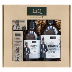 LaQ, Zestaw: Doberman - żel pod prysznic, szampon,