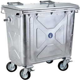 Metalowy stalowy kontener na odpady śmieci popiół ogniotrwały