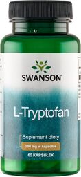 Swanson L-Tryptophan, L-tryptofan 500 mg, 60 kapsułek