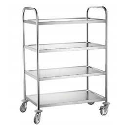 Wózek kelnerski stalowy 4-półkowy - Hendi 810118