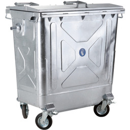 Metalowy stalowy kontener na odpady śmieci popiół ogniotrwały