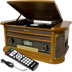 Gramofon Radio Dab+ Odtwarzacz CD Blueooth Usb Roadstar