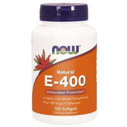 NOW FOODS E-400 Witamina E 400 + Selen,