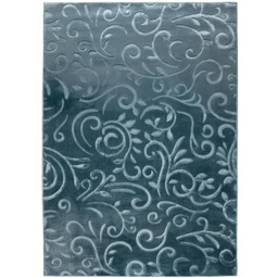 Dywan pluszowy Alaska liście turkusowy