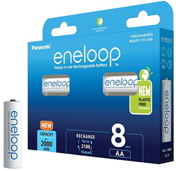 Panasonic Eneloop BK-3MCDE/8HH - 8x akumulator AA 2000mAh