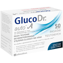 Paski testowe do glukometru Gluco Dr.auto A pomiar