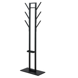Nowoczesny wieszak stojący do przedpokoju Vinson II czarny