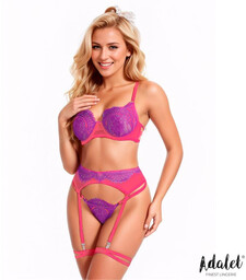 Adalet Stella Bra, Thong, Garter Belt & garters