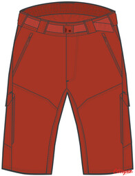 Endura Szorty Hummvee Short z wkładką red