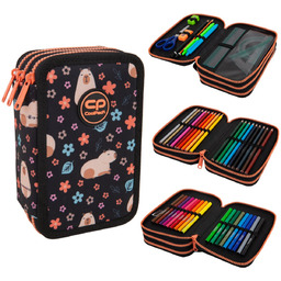 Piórnik z wyposażeniem trzykomorowy dla dziewczynki CoolPack Jumper
