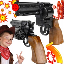 Rewolwer na Kapiszony Hukowy Gonher Pistolet Kowboja