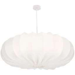 Lumes Nowoczesna lampa wisząca z abażurem w kolorze