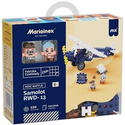 MARIOINEX Klocki elastyczne Mini Waffle Wedel Samolot Rwd-13