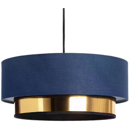 Materiałowa lampa wisząca Tesutto ABR-LWT-E27 Abruzzo tuba granatowy