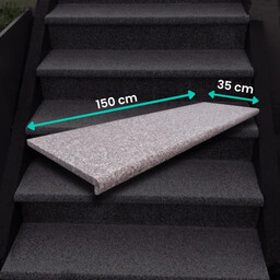 Schodek Granitowy G664 150x35x2 stopnica płomień Bullnose
