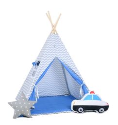 Namiot tipi dla dzieci, bawełna, okienko, radiowóz, policyjny