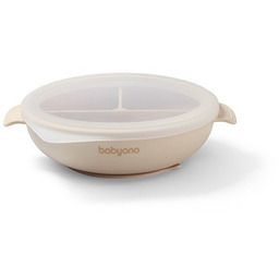 Babyono 1661/03 TALERZ SILIKONOWY Z PRZYSSAWKĄ I PRZYKRYWKĄ