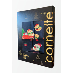 Świąteczny zestaw Cornette 913/01 6-pak bokserki + skarpety