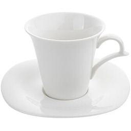Filiżanki ze spodkiem Bella 220 ml 6 sztuk