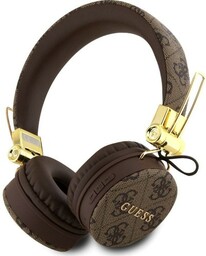 Guess Bezprzewodowe słuchawki nauszne 4G Metal Logo Bluetooth,