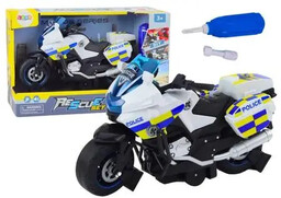 Motocykl do skręcania policyjny DIY światła dźwięk -