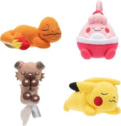 Pokémon 12 cm Sleeping Plush - Pikachu, Charmander,