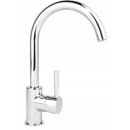 Bateria kuchenna zlewozmywakowa stojąca Ferro Lugio srebrny chrom