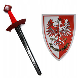 Zestaw Miecz Tarcza Drewniana Polska Miecz I Tarcza