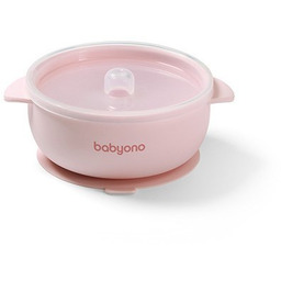 Babyono 1662/02 MISECZKA Z PRZYSSAWKĄ I PRZYKRYWKĄ SILIKONOWA