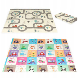 Mata piankowa edukacyjna dwustronna składana duża troba Ecotoys