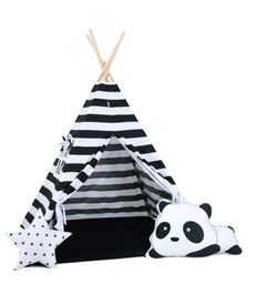 Namiot tipi dla dzieci, bawełna, okienko, panda, panda
