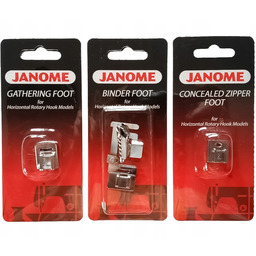 Zestaw stopek do maszyny do szycia Janome