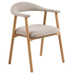 Krzesło Nuve Sand Oak beżowe krzesło tapicerowane