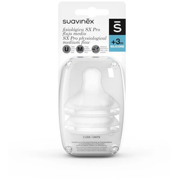 Suavinex Smoczki o średnim przepływie do butelki Sx