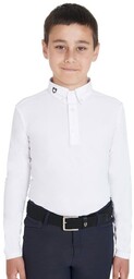 EQUESTRO Bluzka konkursowa Slim Fit chłopięca -
