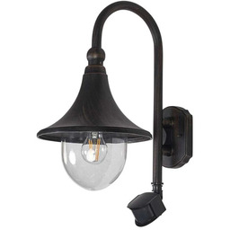 Lindby - Daphne Zewnętrzna Lampa Ścienna w/Sensor Antique