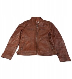 Skórzana kurtka damska ramoneska Real Leather M