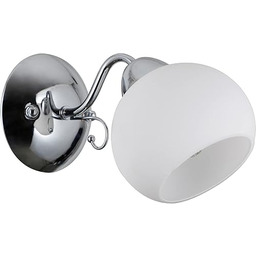 Italux Masseri - Stylizowana lampa chromowo-biała z białym
