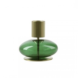 Holmegaard BUBBLE Świecznik na Klasyczną Świecę / Zielony