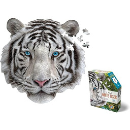 Madd Capp Puzzle kształtujące, białe tygrys, 300 elementów,