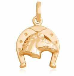 Złota zawieszka 585 fantazyjna PREZENT GRAWER