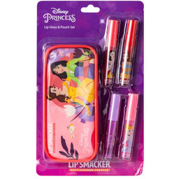 Lip Smacker, Princess Lip Gloss & Pouch Set,