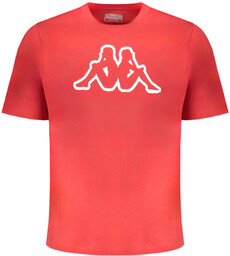 T-SHIRT MĘSKI Z KRÓTKIM RĘKAWEM KAPPA CZERWONY