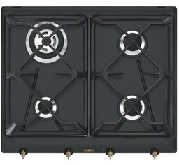 Płyta gazowa 60 cm Antracyt emalia SMEG SRV864AOGH
