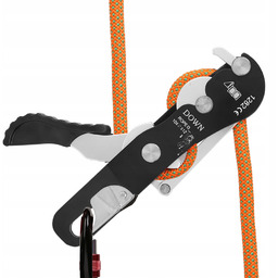 Przyrząd Zjazdowy Czarny Do Wspinaczki Ręczne Urządzenie Zejścia