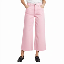 Spodnie damskie United Colors Of Benetton 7/8 szerokie